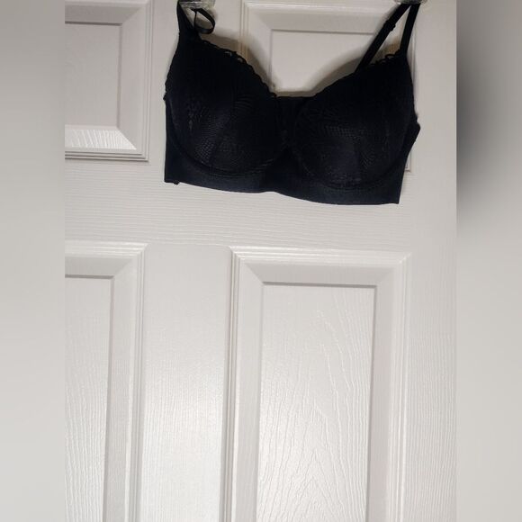 Adrienne Vittadini Women’s Bra Sz 38C Coral Floral Lace Padded Underwire - Picture 2 of 8